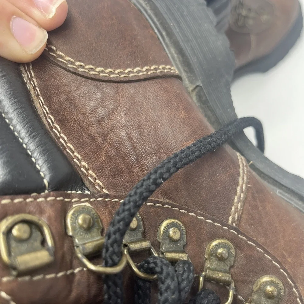 Vintage Dr. Martens 8731 Brown Leather Boots Made England Chunky Men's 5 (US 6)